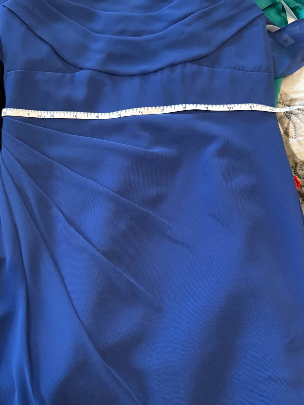 Azazie Royal Blue Spaghetti Strap Maxi Dress with Back Tie - Picture 9 of 9